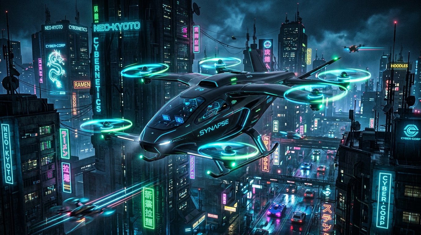 eVTOL Cyberpunk