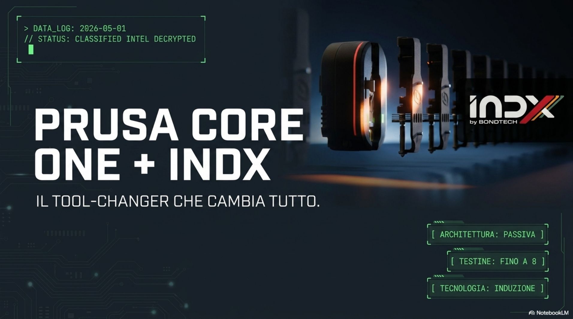 Prusa CORE One INDX Tool Changer System